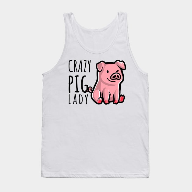 Crazy Pig Lady Tank Top by juinwonderland 41